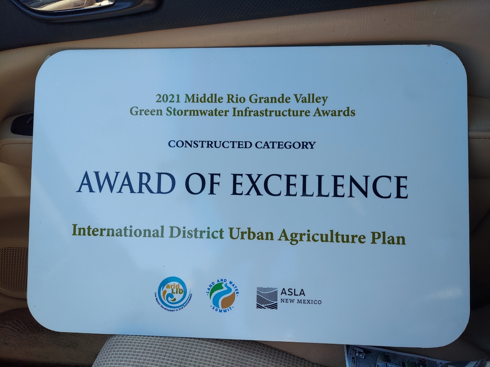 Award of Excellence for Green Stormwater Infrastructure